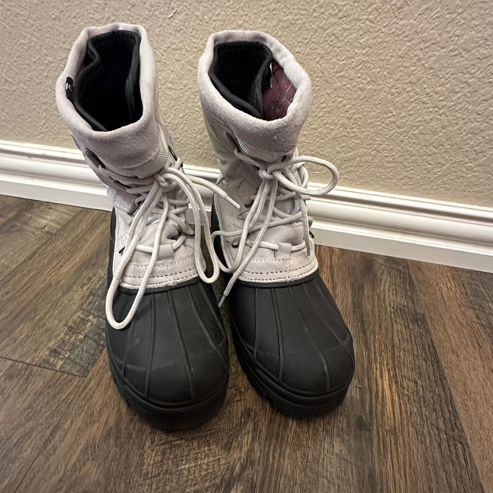 Cold Front Techwear Trekker Winter Boot‎ White/Black Women's 7 Waterproof NEW